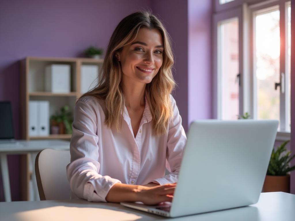 Entrepreneur managing business with BrandWave CRM